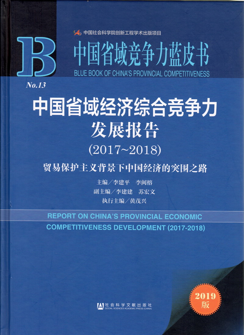 日屄视频网站中国省域经济综合竞争力发展报告（2017-2018）